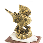 Часы настольные из натурального камня с декором в виде орла Eagle Stone Clock варинант исполнения - 3 | Loft Concept в Кирове