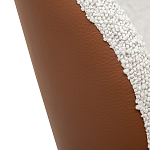 Стул мягкий с обивкой из рогожки и экокожи Contrasting Performance варинант исполнения - 3 | Loft Concept в Кирове