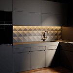 Гипсовая 3D панель с принтографией PM-104 варинант исполнения - 2 | Loft Concept в Кирове