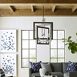 Люстра из пересекающихся квадратных элементов Intersecting Squares варинант исполнения - 2 | Loft Concept в Кирове