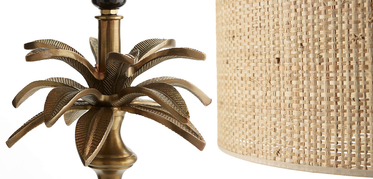 Торшер Palm Raphia Lampshade Торшер Palm Raphia Lampshade - Loft-Concept в Кирове