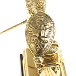 Часы настольные бронзовые из натурального камня Яшма Stone Clock варинант исполнения - 5 | Loft Concept в Кирове