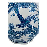 Ваза с мотивами цветущего сада с попугаями Blue Vase Inspired by Nature варинант исполнения - 3 | Loft Concept в Кирове