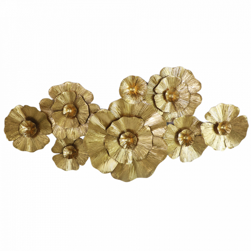 Панно настенное Blank Sheet Delicate Flower Золотой в Кирове | Loft Concept 