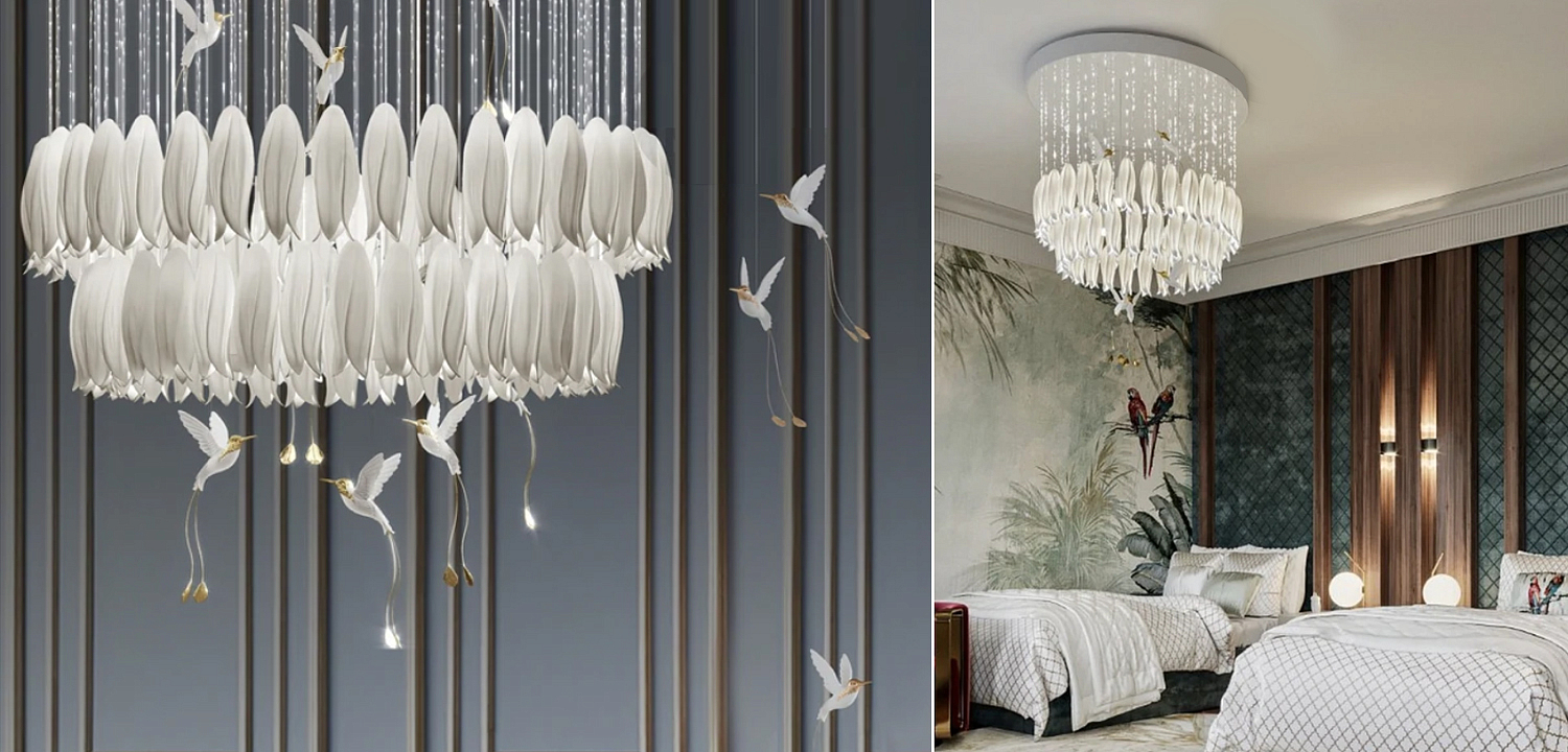 Люстра c Птичками Колибри Sagarti Contemporary chandelier ALBA Flowers & Birds Люстра c Птичками Колибри Sagarti Contemporary chandelier ALBA Flowers & Birds - Loft-Concept в Кирове