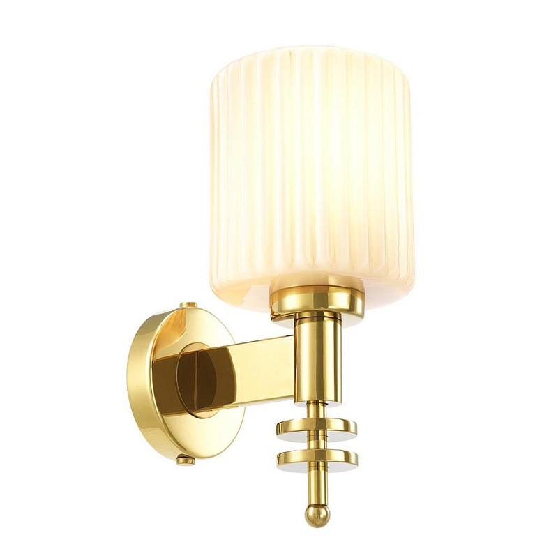 Бра Eichholtz Wall Lamp Ponza Gold Глянцевое золото Белый Бра Eichholtz Wall Lamp Ponza Gold Глянцевое золото Белый в Кирове | Loft Concept