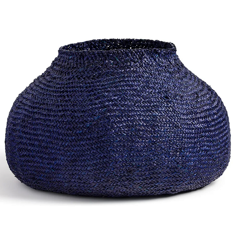 Корзина синяя Elewisa Wicker Basket Синий в Кирове | Loft Concept 