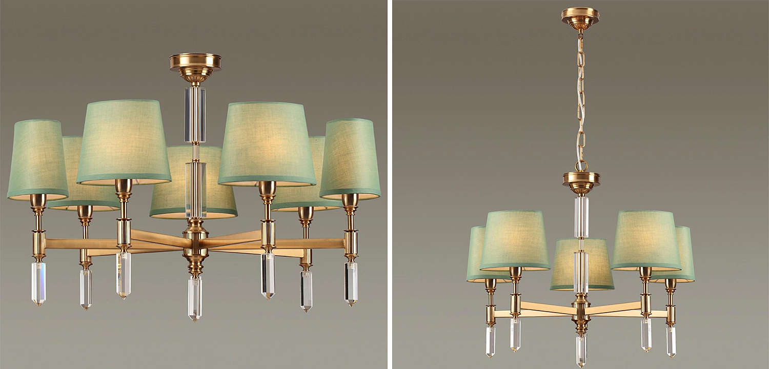 Люстра Ramona Green Chandelier - Loft-Concept в Кирове