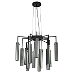 Люстра со стеклянными цилиндрическими плафонами Luminous Cylinders Smoky варинант исполнения - 2 | Loft Concept в Кирове