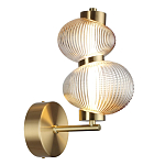 Бра с 2-мя рифлеными стеклянными шарами Marcelh Light варинант исполнения - 6 | Loft Concept в Кирове