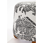 Пуф Wakonda с Круглыми ножками Черно-Белый орнамент варинант исполнения - 3 | Loft Concept в Кирове