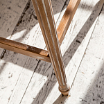 Барный стул из массива бука светло-зеленый с растительным орнаментом Raffael Angel Green Bar stool варинант исполнения - 5 | Loft Concept в Кирове