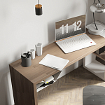 Письменный стол прямоугольный с полочкой под столешницей EcoComb варинант исполнения - 3 | Loft Concept в Кирове