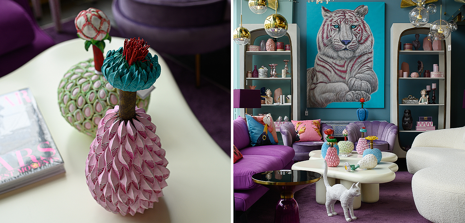Статуэтка тропический фрукт Tropical Fruit pink and turquoise Статуэтка тропический фрукт Tropical Fruit pink and turquoise - Loft-Concept в Кирове