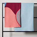 Плед из хлопка с абстрактным принтом Elysian Flow Ember варинант исполнения - 6 | Loft Concept в Кирове