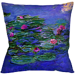 Подушка декоративная с цветочным принтом Impressionism in Art варинант исполнения - 1 | Loft Concept в Кирове
