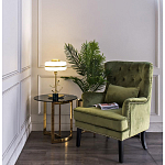 Столик журнальный золотой с темным стеклом Tastiness варинант исполнения - 3 | Loft Concept в Кирове