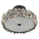 Потолочный светильник круглый с абажуром из устричных раковин Sea Ravens варинант исполнения - 4 | Loft Concept в Кирове