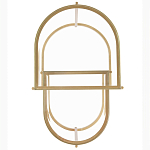 Комплект из 2-х приставных столиков на металлическом основании цвета латунь Ambassador варинант исполнения - 3 | Loft Concept в Кирове