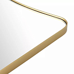 Зеркало золотистое с закруглёнными углами Thin Frame варинант исполнения - 3 | Loft Concept в Кирове