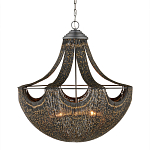 Люстра в форме колокола с декором из тонких железных нитей Jagged Pattern варинант исполнения - 3 | Loft Concept в Кирове