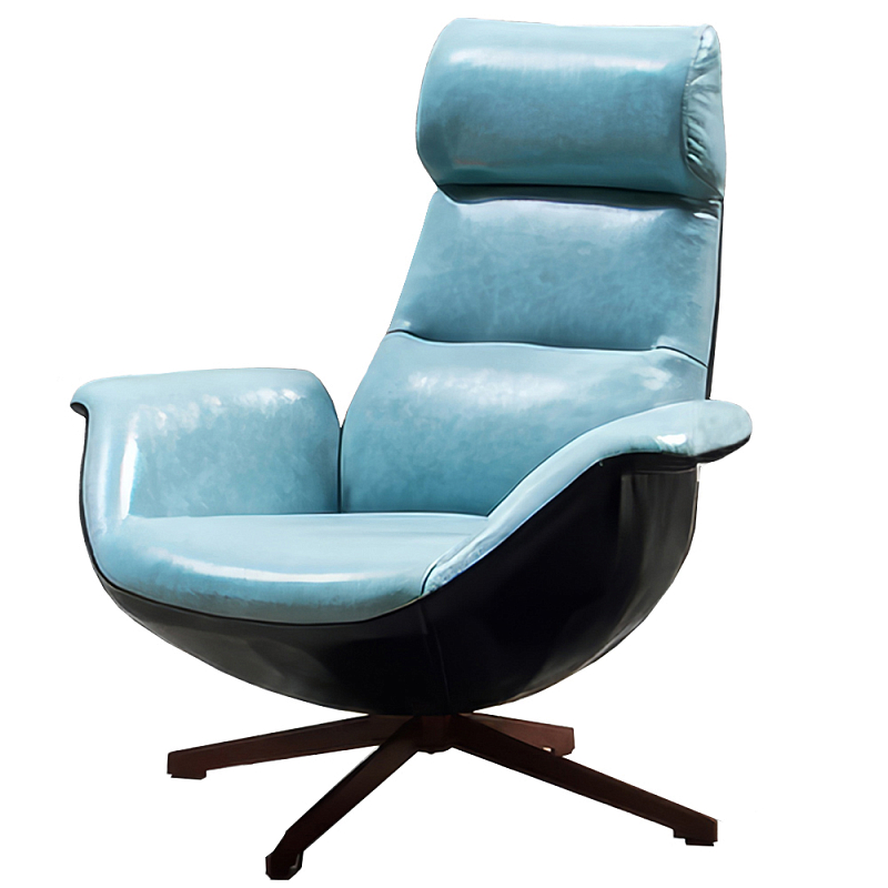 Кресло Ryan Armchair Голубой Черный в Кирове | Loft Concept 