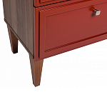 Тумба прикроватная красная из массива бука с 2-мя ящиками Wenge Light варинант исполнения - 4 | Loft Concept в Кирове