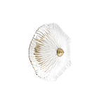 Бра в форме прозрачного стеклянного цветка с рельефной текстурой Textured Glass варинант исполнения - 7 | Loft Concept в Кирове