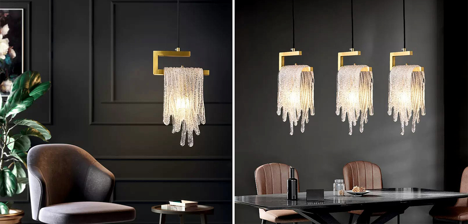 Подвесной светильник Fused Glass Hanging lamp Подвесной светильник Fused Glass Hanging lamp - Loft-Concept в Кирове