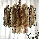 Люстра из круглых стеклянных элементов Vienna варинант исполнения - 3 | Loft Concept в Кирове