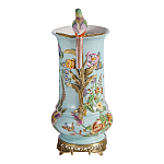 Ваза с птичкой из фарфора с бронзовыми элементами Garden of Eden варинант исполнения - 3 | Loft Concept в Кирове