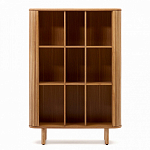 Буфет из ясеневого шпона с открытыми полками и 2-мя раздвижными дверями Toinette варинант исполнения - 3 | Loft Concept в Кирове