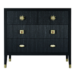 Бельевой Комод с 4 ящиками Elsa Dreams Black варинант исполнения - 5 | Loft Concept в Кирове