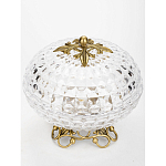 Конфетница из прозрачного рельефного стекла Eden Garden варинант исполнения - 2 | Loft Concept в Кирове