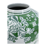 Ваза с зелеными цветочными и птичьими мотивами Vase Inspired by Nature варинант исполнения - 3 | Loft Concept в Кирове