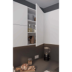 Кухонный гарнитур белый акриловый фасад Eveline White Kitchen Set варинант исполнения - 3 | Loft Concept в Кирове