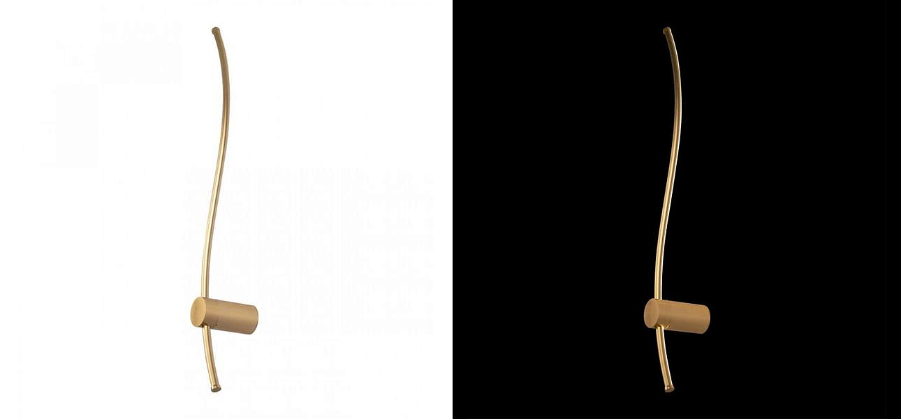 Светодиодное бра Curved Line Золото - Loft-Concept в Кирове