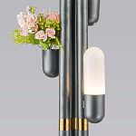 Торшер светодиодный с серым металлическим каркасом Generosity варинант исполнения - 3 | Loft Concept в Кирове