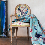 Полукресло из массива бука бежевое с изображением птиц и цветов Beige Green Chinoiserie Garden Chair варинант исполнения - 6 | Loft Concept в Кирове