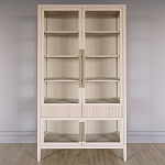 Витрина Primo со стеклянными фасадами и 2 ящиками Светлый дуб варинант исполнения - 1 | Loft Concept в Кирове