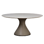 Стол обеденный круглый мраморный на бежевом основании Valedmir варинант исполнения - 1 | Loft Concept в Кирове