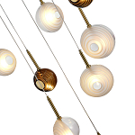 Люстра светодиодная с сферическими стеклянными плафонами Splatter варинант исполнения - 7 | Loft Concept в Кирове