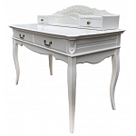 Стол-бюро белого цвета из массива бука с 4-мя ящиками White Provence варинант исполнения - 2 | Loft Concept в Кирове