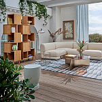 Приставной столик из массива манго Tom-tom Grey варинант исполнения - 4 | Loft Concept в Кирове