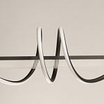 Люстра линейная черного цвета с волнообразным металлическим элементом Luke Lampco Tracer Lamp варинант исполнения - 3 | Loft Concept в Кирове