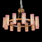 Люстра круглая с текстурными цилиндрическими плафонами Glimpse варинант исполнения - 1 | Loft Concept в Кирове