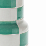 Ваза из фаянса Brighter than the Stars с шахматным принтом бирюзового цвета  варинант исполнения - 2 | Loft Concept в Кирове