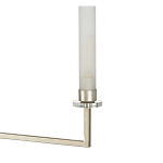 Люстра с 6-ю белыми матовыми плафонами из стекла в форме цилиндра Longitude варинант исполнения - 1 | Loft Concept в Кирове