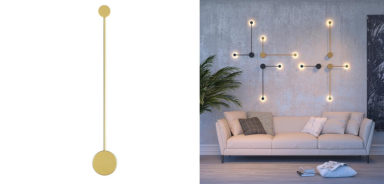 Бра Pin Wall Light Gold 70 Бра Pin Wall Light Gold 70 - Loft-Concept в Кирове