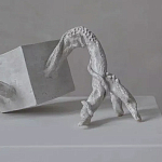 Скульптура «Окаменелый рост», Белый объект варинант исполнения - 2 | Loft Concept в Кирове